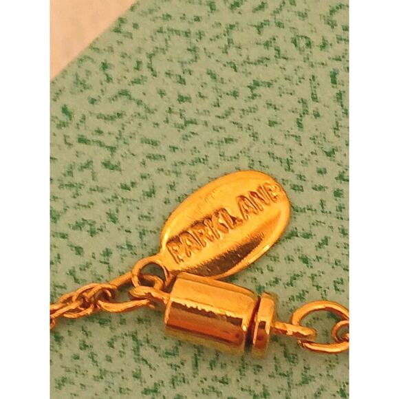 Park Lane 1ct SOLITAIRE CZ Pendent Necklace 18k plated Gold Chain Realistic EUC - Picture 8 of 13